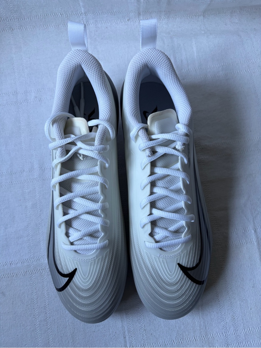 Nike Vapor Speed 3 Football Cleats White Silver Grey Men’s Size 10 FB3303-100 - Picture 2 of 8